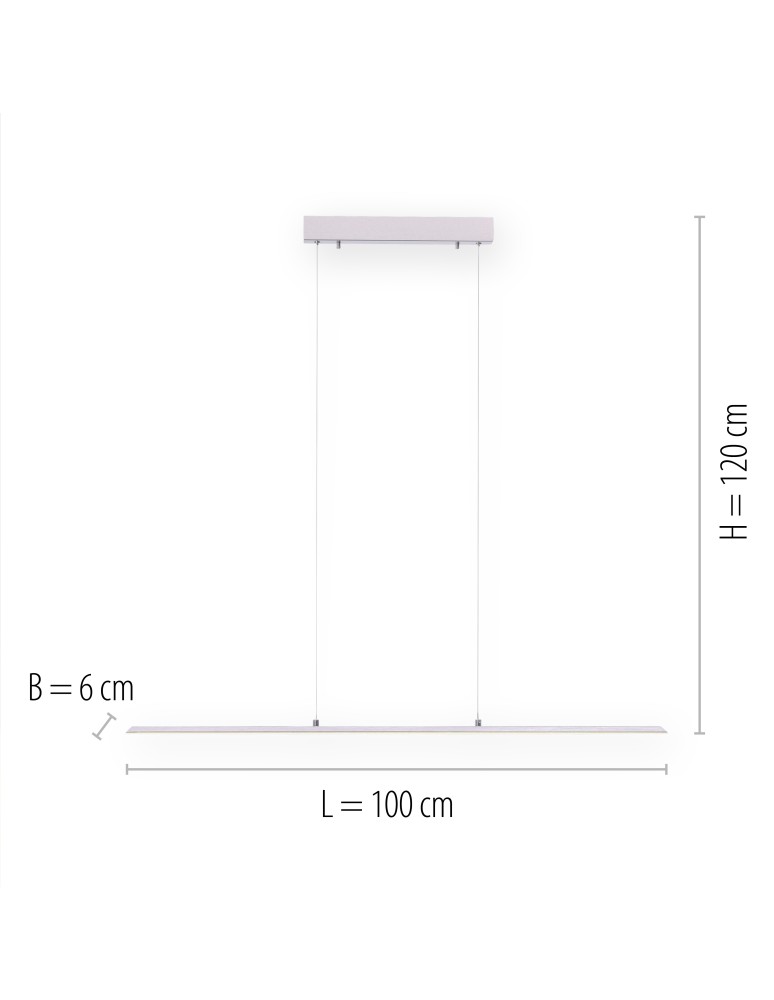 Paul Neuhaus Pure Lite Lampa Wisząca Srebrny 8375-55