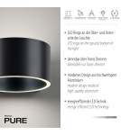 Paul Neuhaus Pure Clipse Kinkiet Szary 8561-15