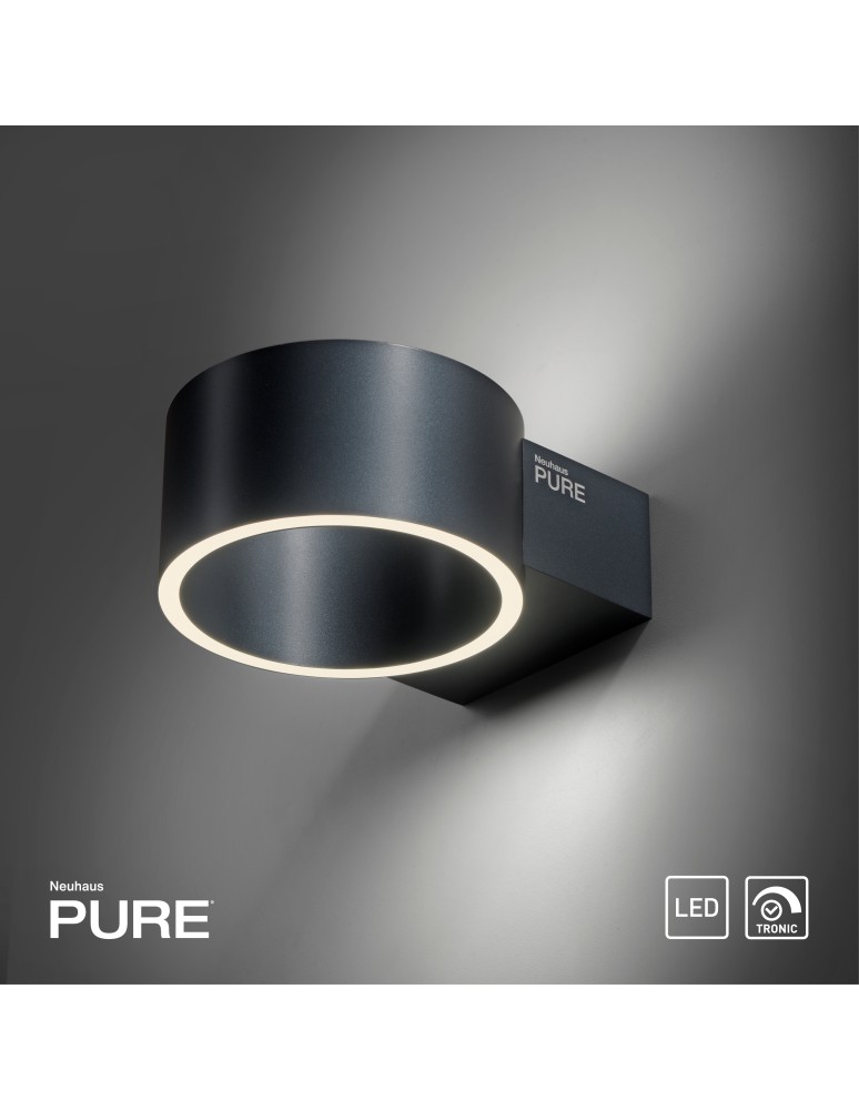 Paul Neuhaus Pure Clipse Kinkiet Szary 8561-15