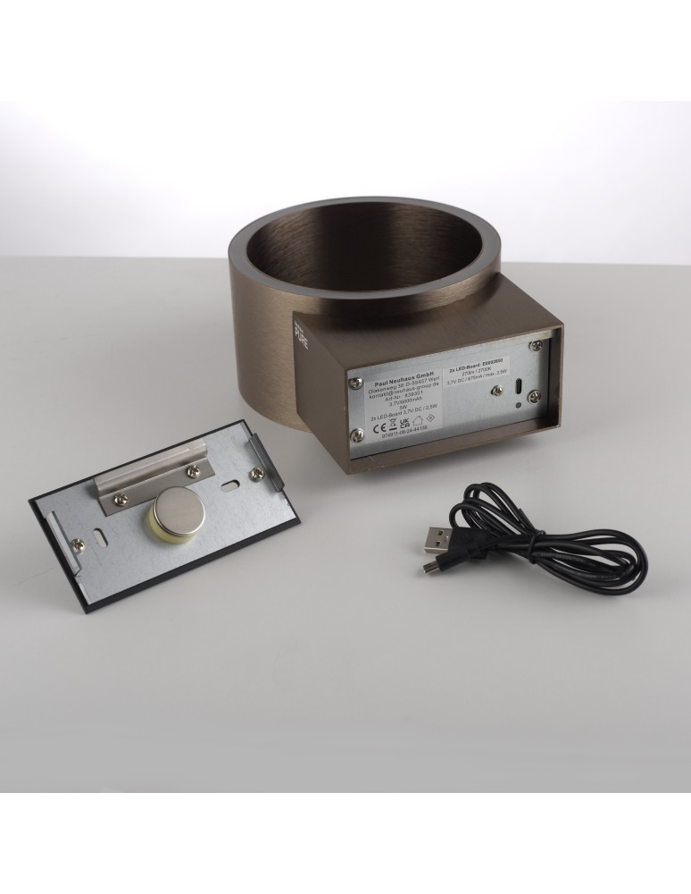 Paul Neuhaus Pure Clipse Kinkiet Brązowy 8561-97