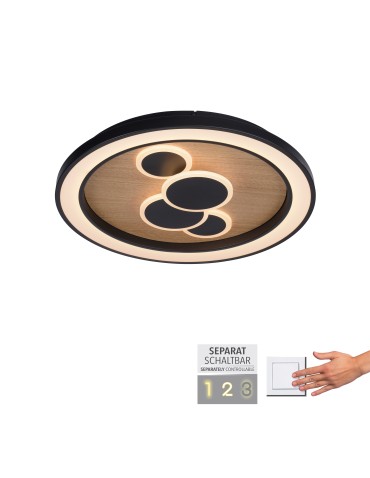 Paul Neuhaus Eliza Lampa Sufitowa Drewno/Czarny 6284-79 - produkt 2