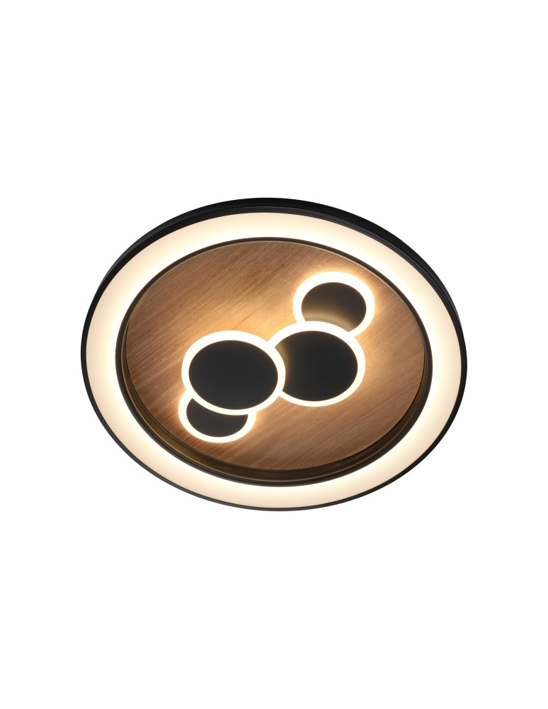 Paul Neuhaus Eliza Lampa Sufitowa Drewno/Czarny 6284-79