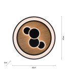Paul Neuhaus Eliza Lampa Sufitowa Drewno/Czarny 6284-79