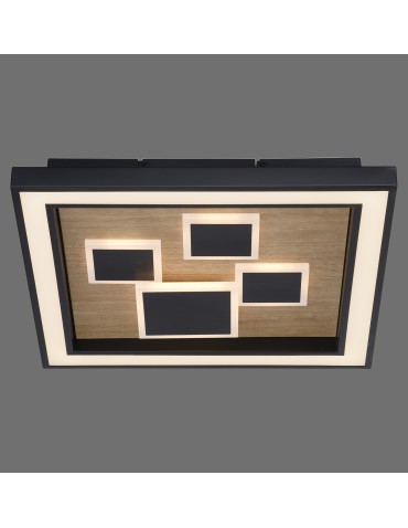 Paul Neuhaus Eliza Lampa Sufitowa Drewno/Czarny 6283-79