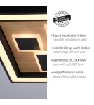 Paul Neuhaus Eliza Lampa Sufitowa Drewno/Czarny 6283-79