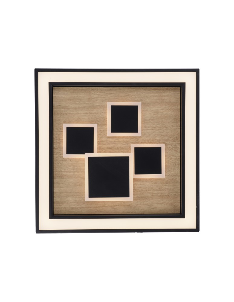 Paul Neuhaus Eliza Lampa Sufitowa Drewno/Czarny 6283-79