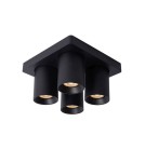 Spotlight ceiling lamps - Lucide NIGEL Ceiling 4xGU10 black 09929/20/30 - product 1