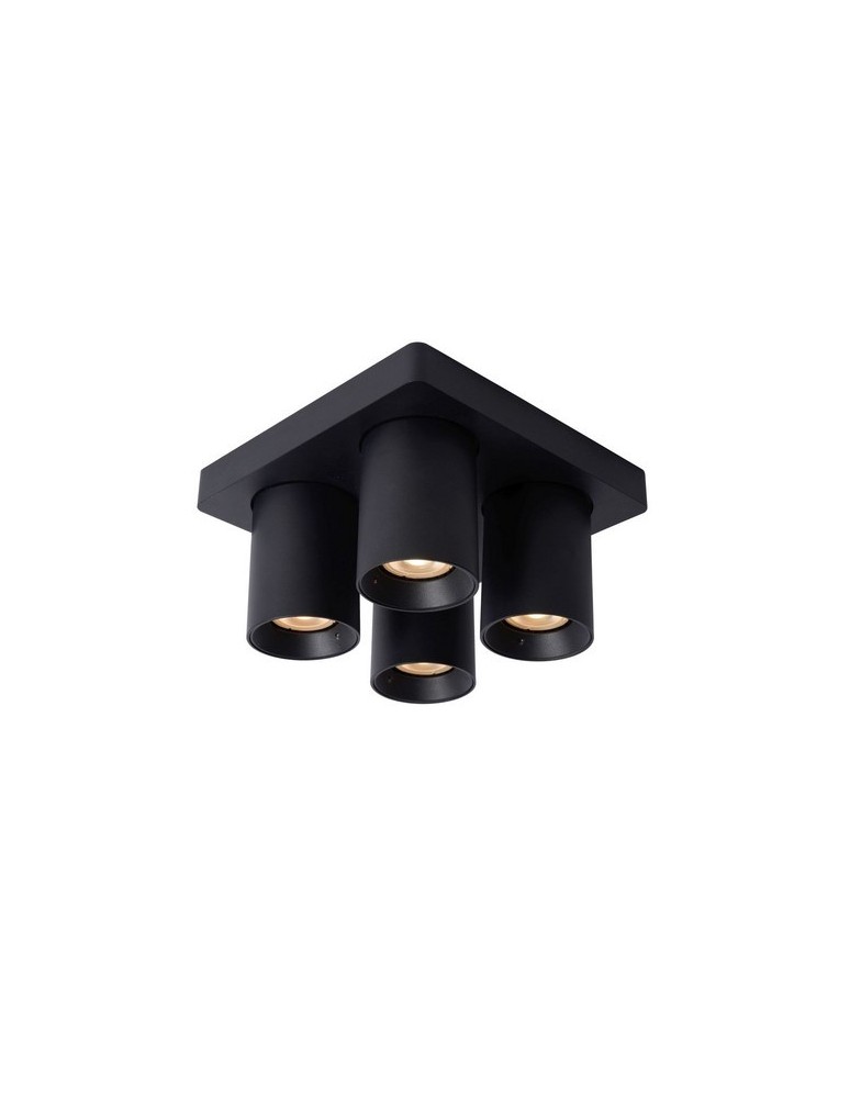 Spotlight ceiling lamps - Lucide NIGEL Ceiling 4xGU10 black 09929/20/30 - product kolory-swiatla.pl 1
