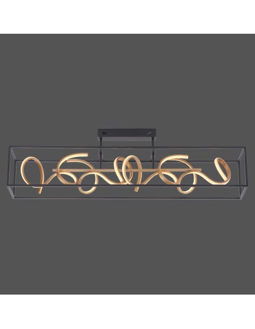 Paul Neuhaus Selina Lampa Sufitowa Czarny/Złoty 6473-18