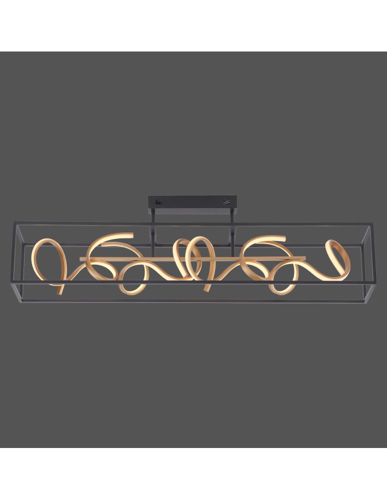 Paul Neuhaus Selina Lampa Sufitowa Czarny/Złoty 6473-18