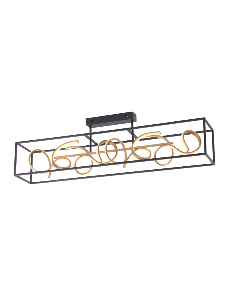Paul Neuhaus Selina Lampa Sufitowa Czarny/Złoty 6473-18