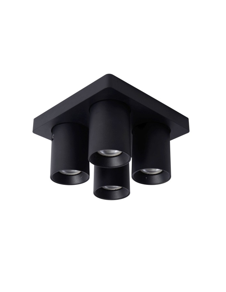 Spotlight ceiling lamps - Lucide NIGEL Ceiling 4xGU10 black 09929/20/30 - product kolory-swiatla.pl 3
