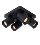 Spotlight ceiling lamps - Lucide NIGEL Ceiling 4xGU10 black 09929/20/30 - product 4
