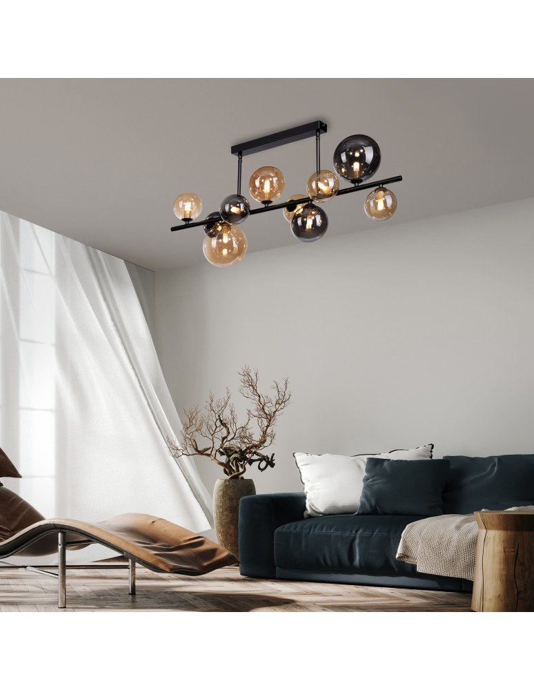 Paul Neuhaus Popsicle Lampa Sufitowa Smoky/Bursztyn 6583-18