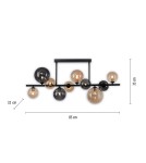 Paul Neuhaus Popsicle Lampa Sufitowa Smoky/Bursztyn 6583-18