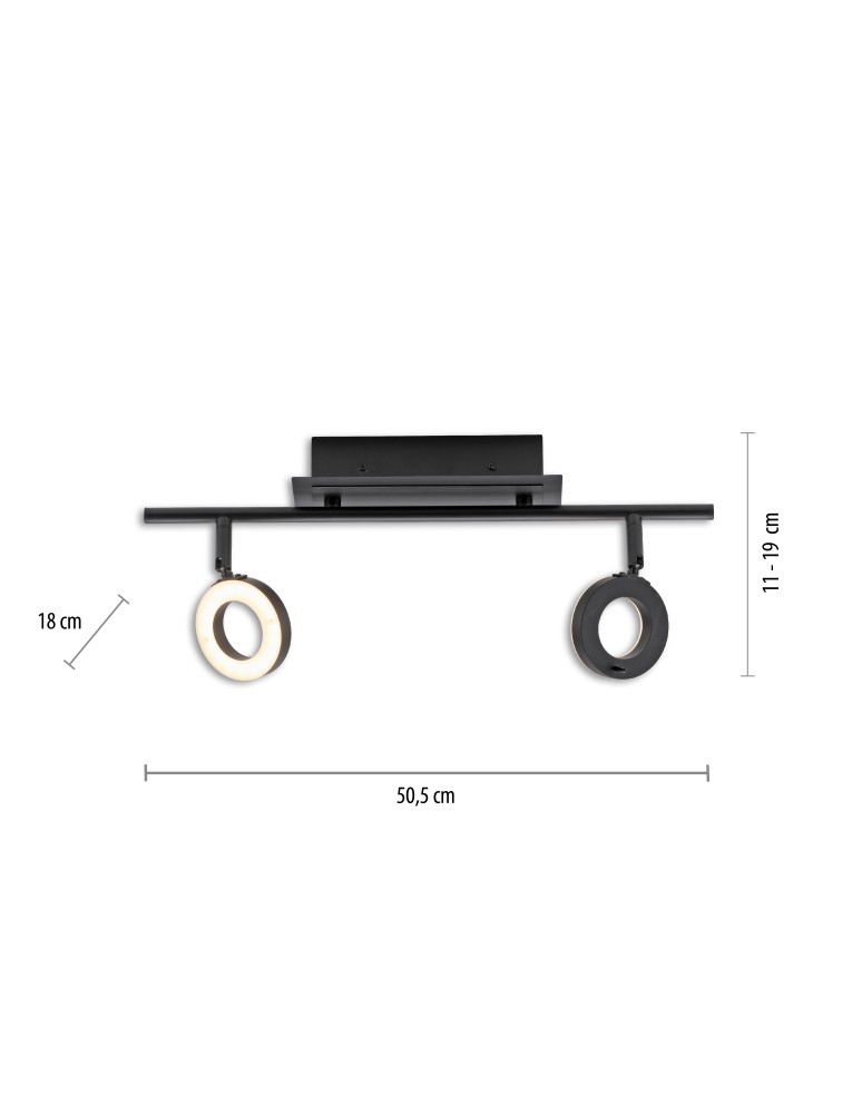 Paul Neuhaus Sileda Lampa Sufitowa Czarny 6781-13