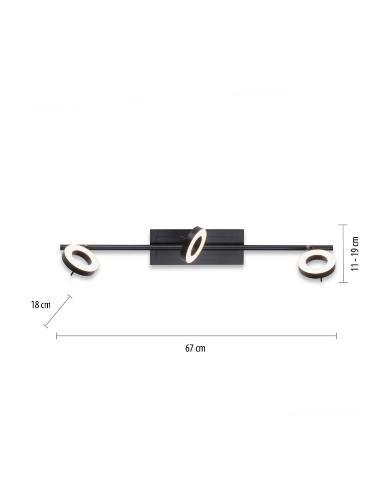 Paul Neuhaus Sileda Lampa Sufitowa Czarny 6785-13