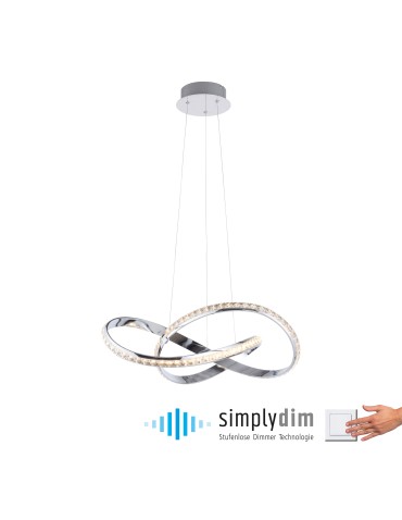 Paul Neuhaus Tanja Lampa Wisząca Chrom 8221-17 - product 2