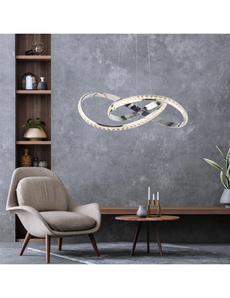 Paul Neuhaus Tanja Lampa Wisząca Chrom 8221-17