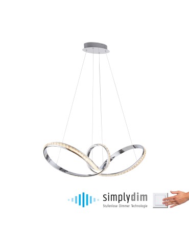 Paul Neuhaus Tanja Lampa Wisząca Chrom 8222-17 - product 2