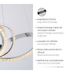 Paul Neuhaus Tanja Lampa Wisząca Chrom 8222-17