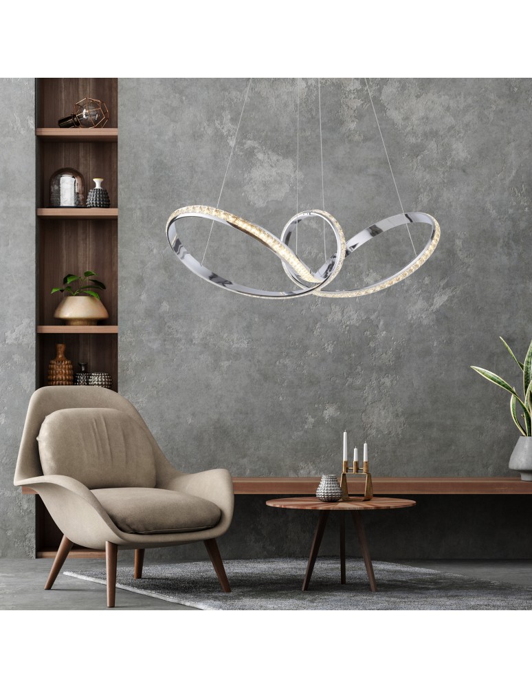 Paul Neuhaus Tanja Lampa Wisząca Chrom 8222-17