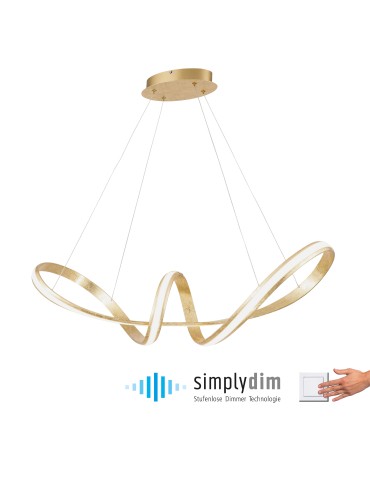 Paul Neuhaus Melinda Lampa Wisząca Złoty 8292-12 - product 2
