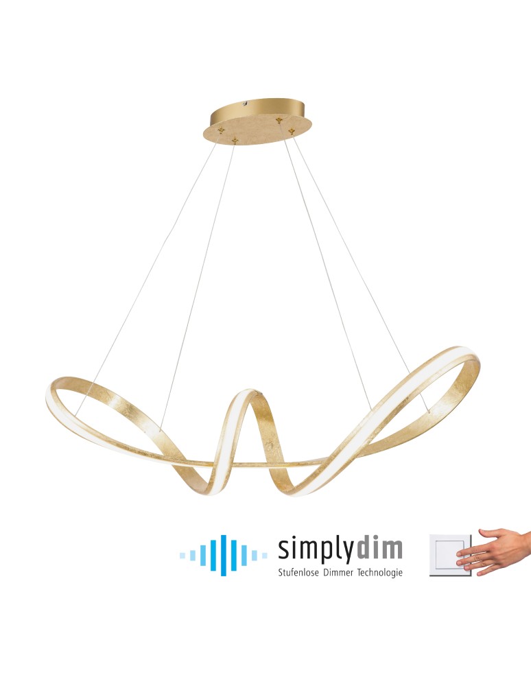 Paul Neuhaus Melinda Lampa Wisząca Złoty 8292-12