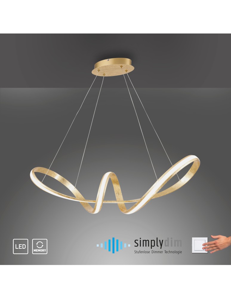 Paul Neuhaus Melinda Lampa Wisząca Złoty 8292-12