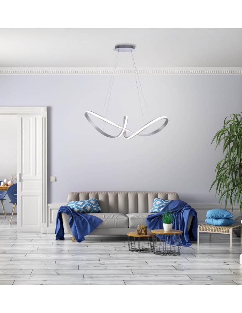 Paul Neuhaus Melinda Lampa Wisząca Stalowy 8292-55
