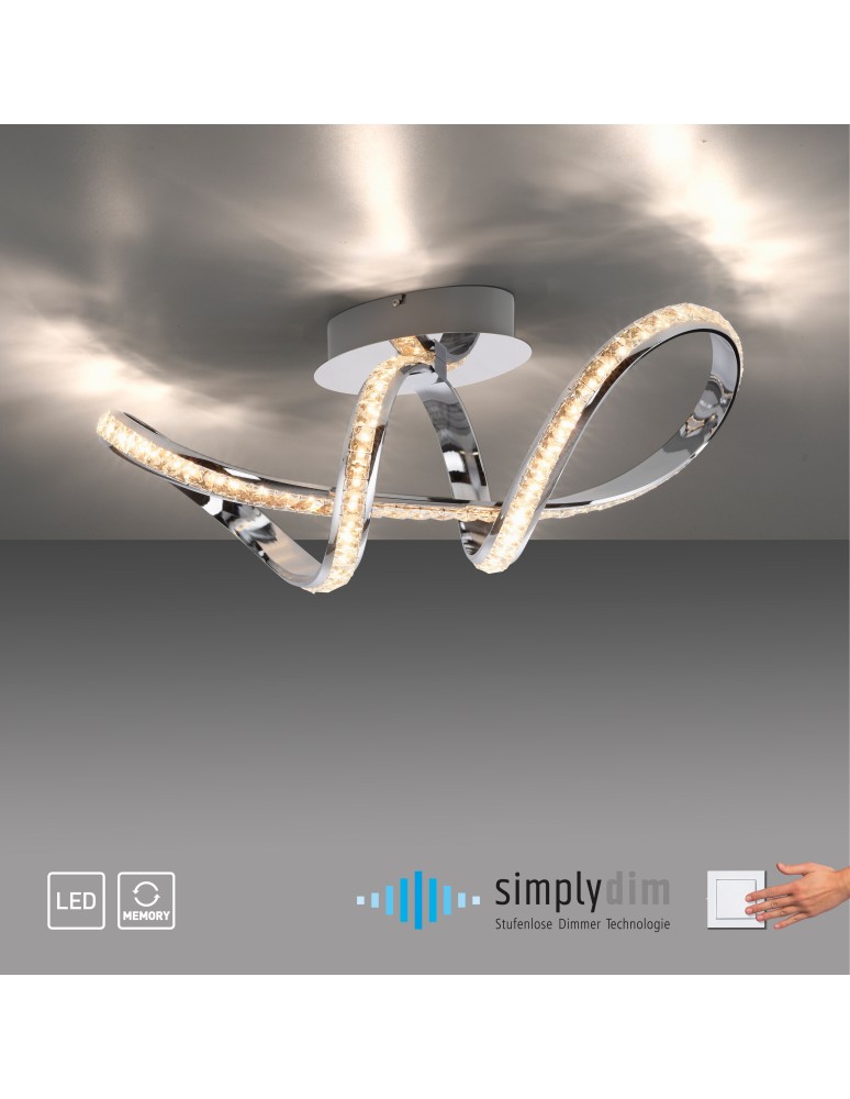 Paul Neuhaus Tanja Lampa Sufitowa Chrom 8321-17