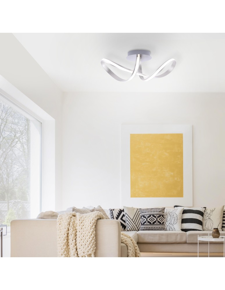 Paul Neuhaus Melinda Lampa Sufitowa Stalowy 8331-55