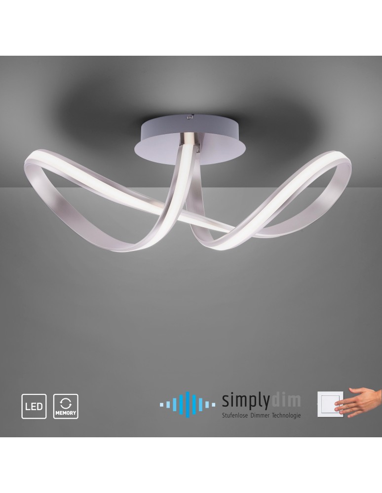 Paul Neuhaus Melinda Lampa Sufitowa Stalowy 8331-55