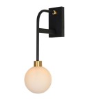 Bathroom wall lamps - Lucide BEREND Wall lamp 1xG9 black 30266/01/30 - product 1