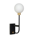 Bathroom wall lamps - Lucide BEREND Wall lamp 1xG9 black 30266/01/30 - product 3