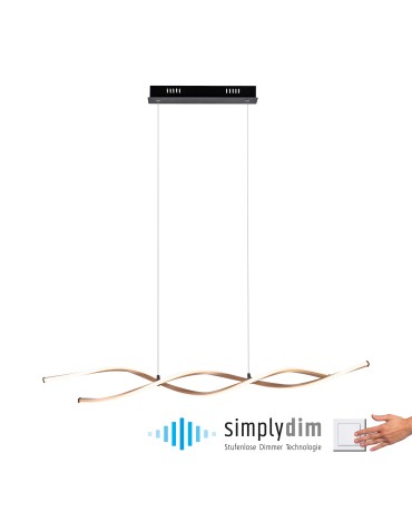 Paul Neuhaus Polia Lampa Wisząca Czarny/Złoty 9142-18 - product 2