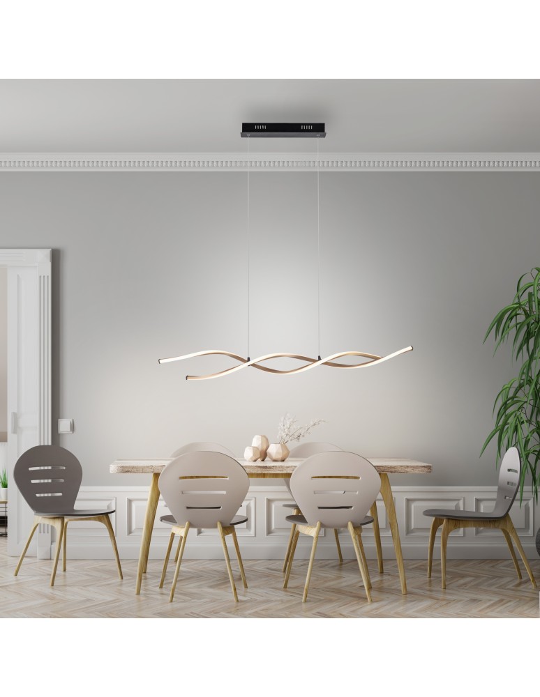 Paul Neuhaus Polia Lampa Wisząca Czarny/Złoty 9142-18