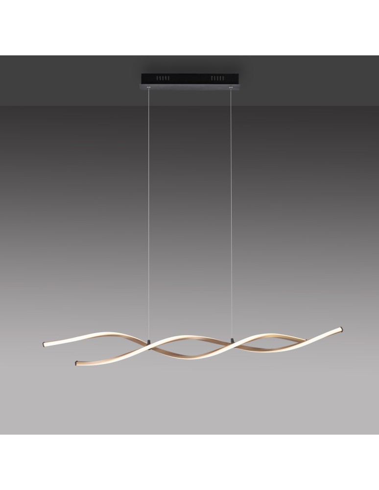 Paul Neuhaus Polia Lampa Wisząca Czarny/Złoty 9142-18