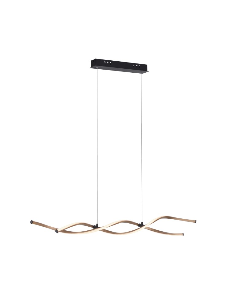 Paul Neuhaus Polia Lampa Wisząca Czarny/Złoty 9142-18