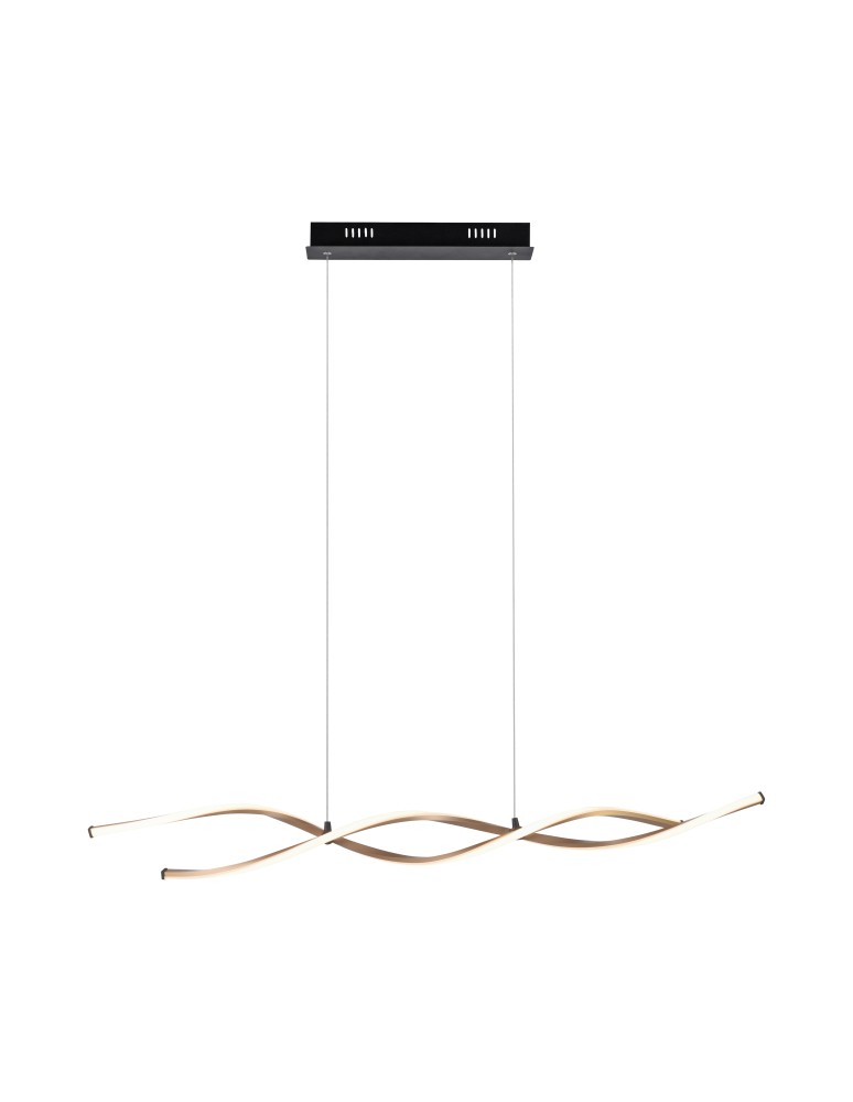 Paul Neuhaus Polia Lampa Wisząca Czarny/Złoty 9142-18