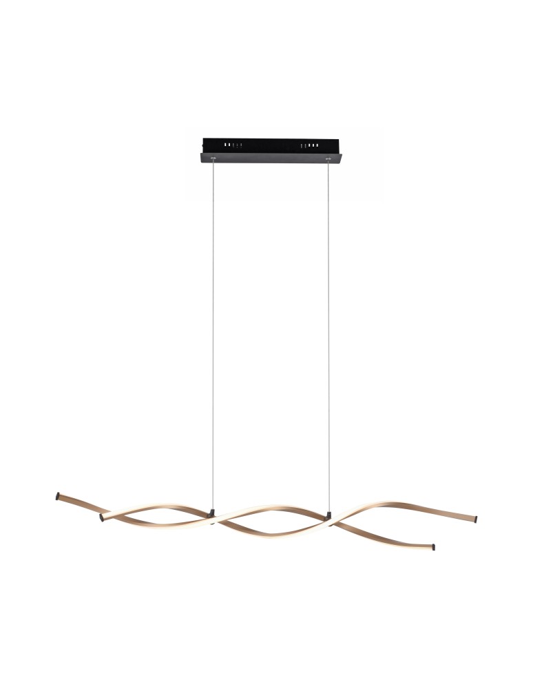 Paul Neuhaus Polia Lampa Wisząca Czarny/Złoty 9142-18