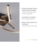 Paul Neuhaus Polina Lampa Sufitowa Czarny/Złoty 9144-18