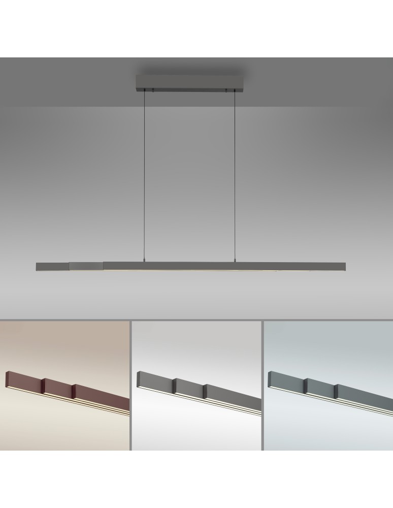 Paul Neuhaus Adriana Comfort Lift Lampa Wisząca Antracyt 2598-13