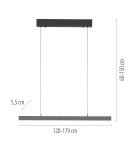 Paul Neuhaus Adriana Comfort Lift Lampa Wisząca Antracyt 2598-13