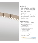 Paul Neuhaus Adriana Comfort Lift Lampa Wisząca Mosiądz 2598-97