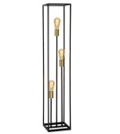 Loft floor lamps - industrial - Lucide RUBEN Floor lamp 3xE27 satin black brass 00724/03/30 - product 1