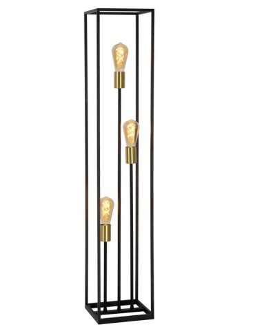 Lucide RUBEN Floor lamp 3xE27 satin black brass 00724/03/30 - product 2