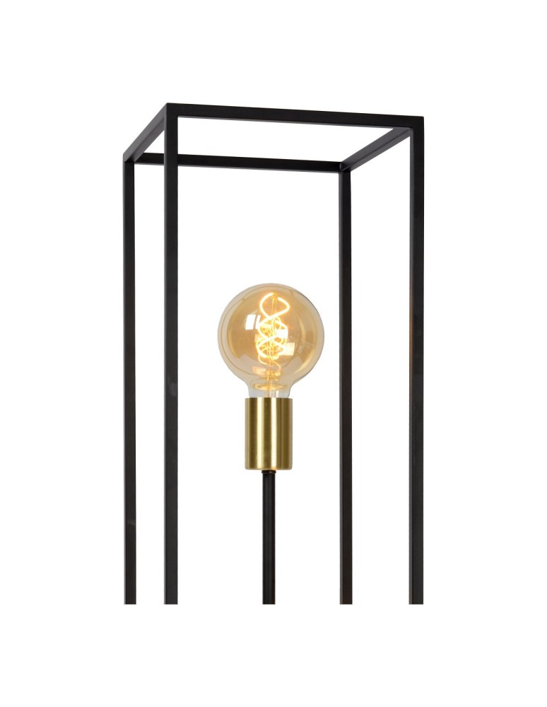 Loft floor lamps - industrial - Lucide RUBEN Floor lamp 3xE27 satin black brass 00724/03/30 - product kolory-swiatla.pl 6