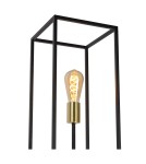 Loft floor lamps - industrial - Lucide RUBEN Floor lamp 3xE27 satin black brass 00724/03/30 - product 8