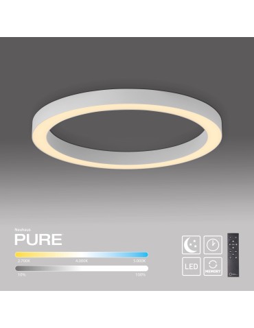 Paul Neuhaus Pure Lines Round Lampa Sufitowa Biała 6309-16 - product 2